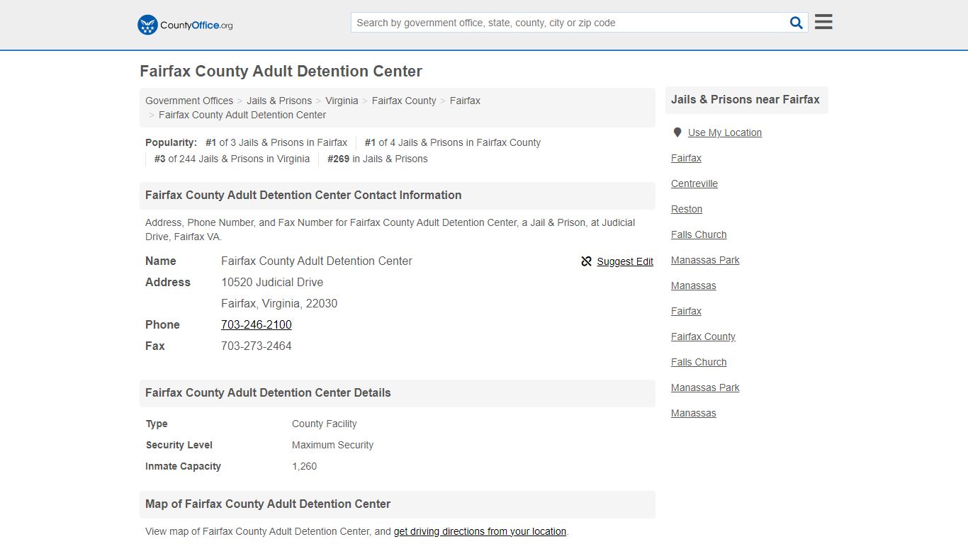 Fairfax County Adult Detention Center